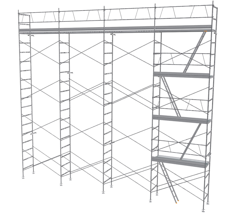 échafaudage façade first kit 100m²