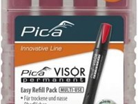 VISOR Permanent Marker REFILL PACK, ROUGE
