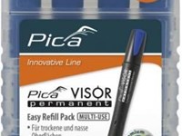 VISOR Permanent Marker REFILL PACK, BLEU