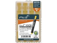 VISOR Permanent Marker REFILL PACK, JAUNE