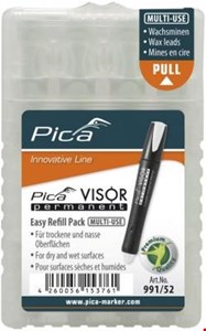 VISOR Permanent Marker REFILL PACK, BLANC