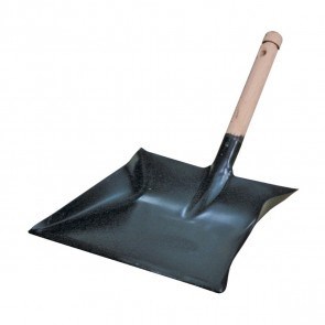 Pelle à poussière metall. manche bois