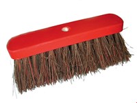Balai de rue 50 % bassine/rouge - 33 cm
