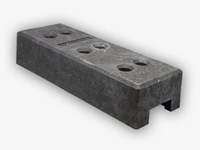 Bloc PVC pour barrière de chantier
