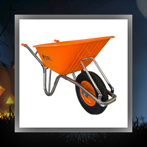 Brouette 110L bac polypropylène roue increvable