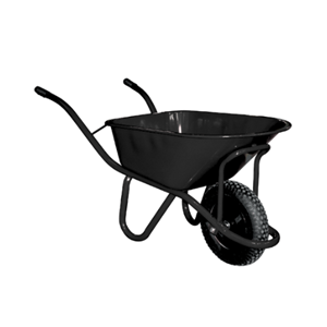 Brouette de maçon 110L avec roue gonflable 