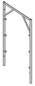 Cadre ouvert galva V17-7 2 x 0.7m