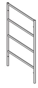 Cadre fermé galva V18 2 x 1m