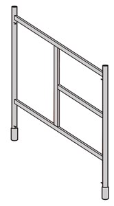 Cadre galva manchonné V22-2 1.5 x 1.2m