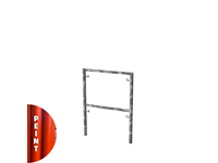 Cadre fermé peint V18-7 1 x 0.7m
