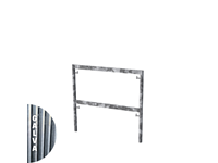 Cadre fermé galva V18 1 x 1m