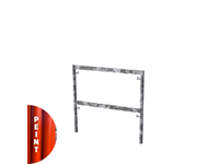 Cadre fermé peint V18 1 x 1m