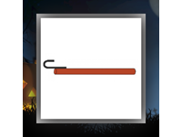 Canne d'amarrage peinte 0.5m