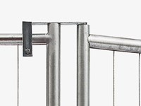 Charnière pour barrière de chantier
