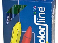 Craie de cire, hexagonal, enrobé - 12 cm - ROUGE