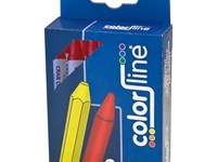 Craie de cire, ronde, enrobé - 9 cm, prx par boîte - BLANC