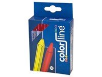 Craie de cire, ronde, enrobé - 9 cm, prx par boîte - ROUGE