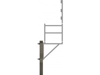 Console murale 70cm galva