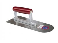 Plâtresse ACIER, manche bois, bout arrondi - 280 x 110 x 1,1