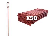 Lot de 50 Étrésillons en acier 2.00m à 3.60m