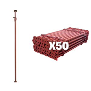 Lot de 50 Étais en acier 2.50m à 4.50m