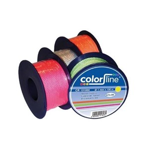 Ficelle de maçon en nylon Fluo jaune Colorline diam. 1 mm x L. 50 m