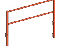 Garde-corps de montage peint