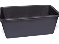 Cuvelle rectangulaire - PE noir - 90 L