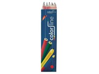 Crayon de menuisier "PRO 101", forme ovale, laqué rouge - 24