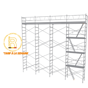 Location - Kit échafaudage FIRST 100m² cadres en 0.7m acier peint