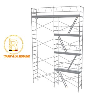 Location - Kit échafaudage FIRST 60m² cadres en 0.7m acier peint