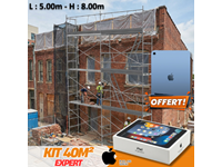 Kit échafaudage EXPERT 40m² cadres en 1m acier peint