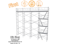 Kit échafaudage FIRST 100m² cadres en 1m acier peint