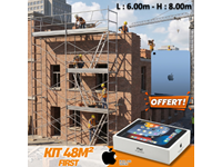 Kit échafaudage FIRST 48m² cadres en 1m acier peint