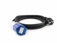Rallonge néoprène EN 60309 - 2m - 250V-16A - 2P+T