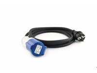 Rallonge néoprène EN 60309 - 2m - 250V-16A - 2P+T