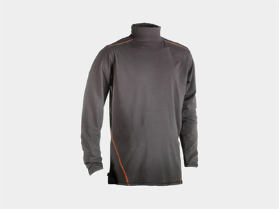 T-shirt col roulé gris manches            longues Lotis-XXXL