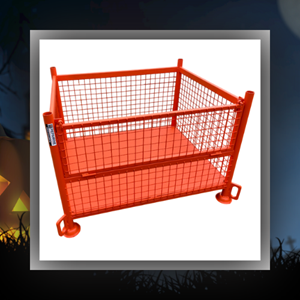 Panier Grillagé Avec Trappe Peint