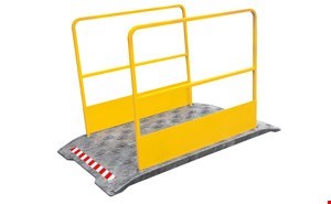 Passerelle de tranchée avec 2 garde-corps