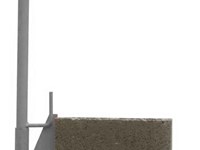 Garde-corps galva pour blocs sans briques