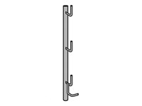 Poteau garde-corps pour passerelle aluminium