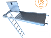 Plancher à trappe 2mx0.6m en aluminium avec échelle d'accès classe 6 