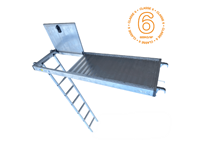 Plancher à trappe 2mx0.6m en aluminium avec échelle d'accès classe 6