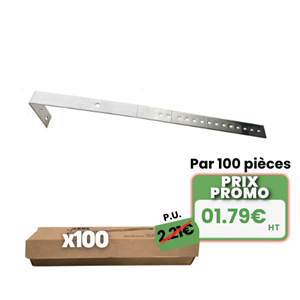 Lot de 100 Entretoises coudées 15-20-25cm CROC