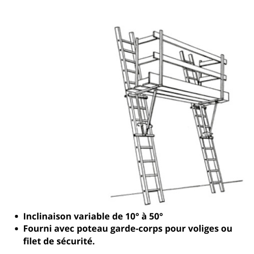 Taquet d'escalier pour échelle