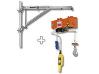 Treuil de levage 100kg monophasé 230V avec potence extensible 900-1200mm IORI 