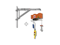 Treuil de levage 100kg monophasé 230V avec potence extensible 900-1200mm IORI 