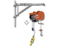 Treuil de levage 200kg monophasé 230V avec potence extensible 900-1200mm IORI 