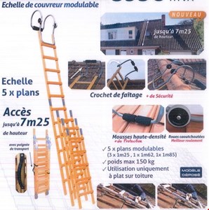 Echelle de couvreur modulable WODDY CLIC